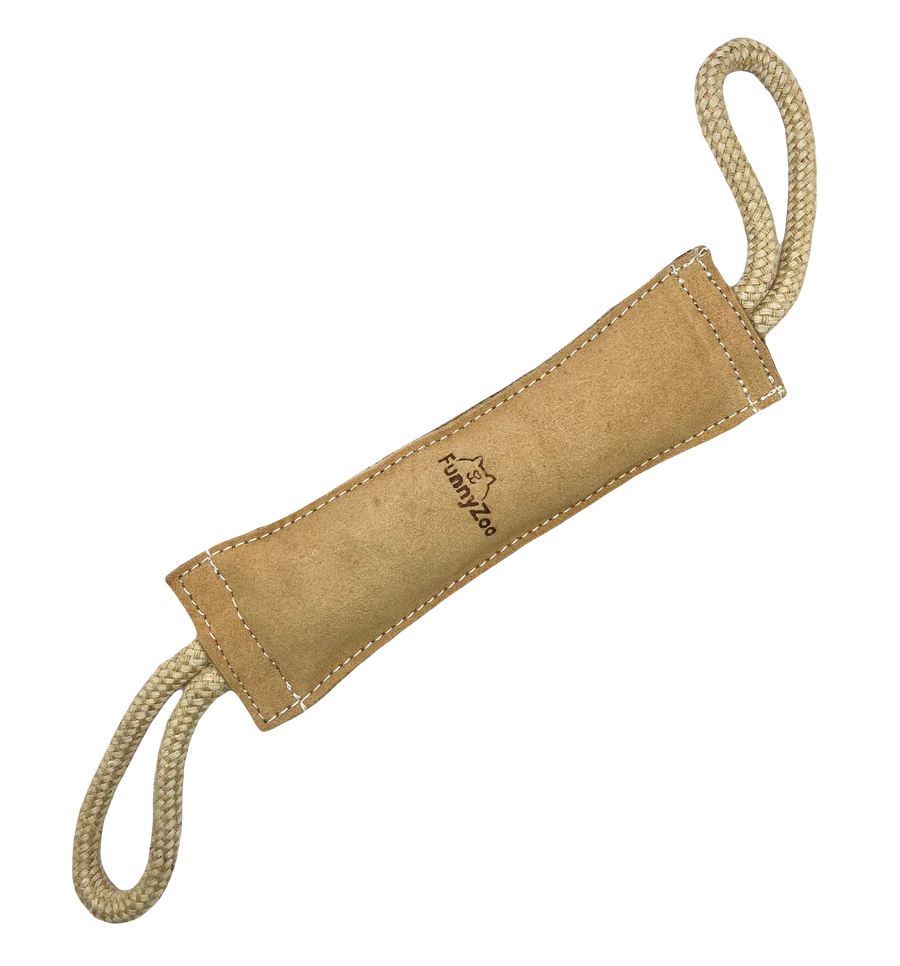 Suede bite bag with double handle - ideal for fun together!