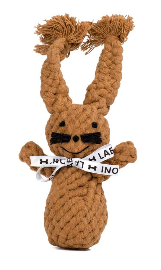 Heinrich Hase (Laboni) - Robust dog toy made of tooth-caring cotton rope
