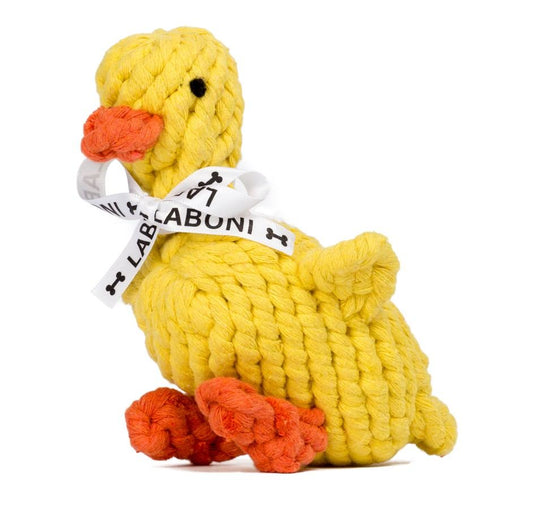 Emma Duck (Laboni) - Robust dog toy made of dental-care cotton rope