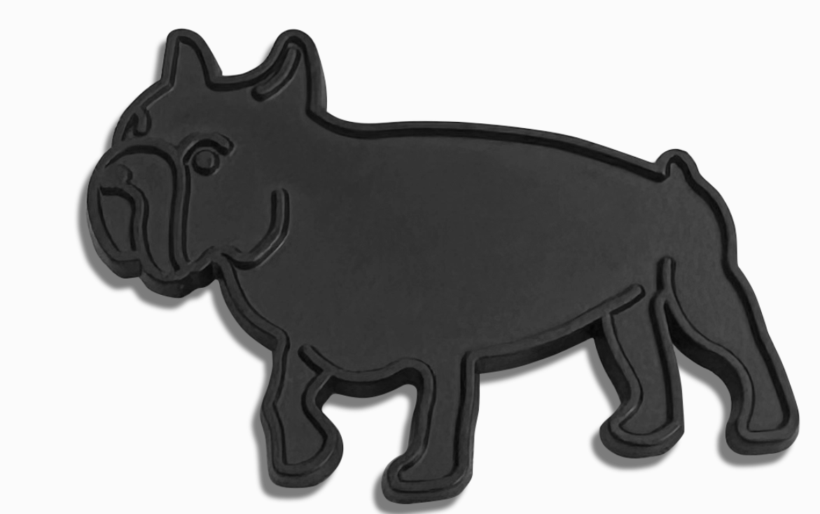 Enamel dog pins (Dachshund, Frenchie, Golden Retriever)