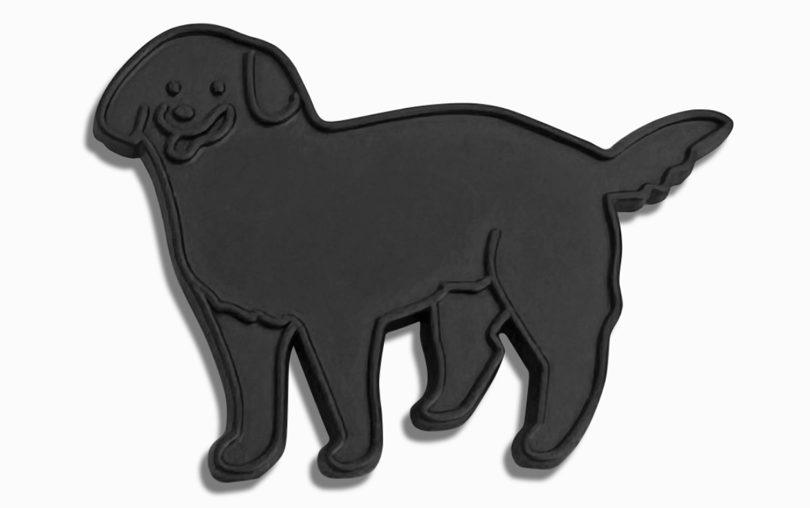 Enamel dog pins (Dachshund, Frenchie, Golden Retriever)