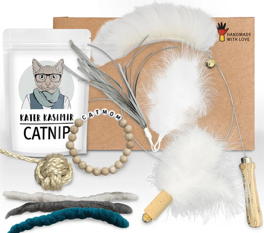 Cat toy set "Deluxe CATMOM"