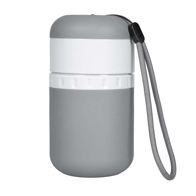 Duvoplus Reise-Trinkflasche Silikon, weiß, 500ml