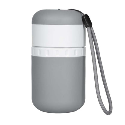 Duvoplus Reise-Trinkflasche Silikon, weiß, 500ml