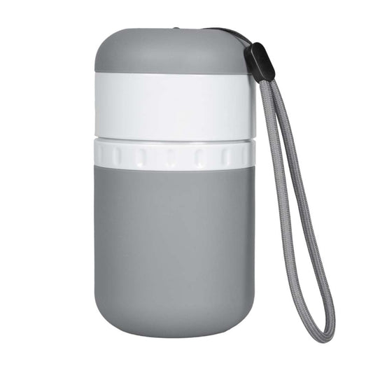 Duvoplus Reise-Trinkflasche Silikon, weiß, 500ml