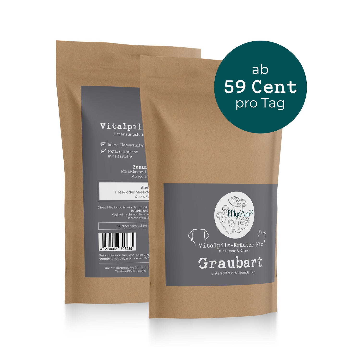 Graubart - natürliche Unterstützung für alternde Fellnasen! (MycAni)