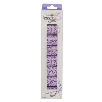 Poopidog Hundekotbeutel spice lavendel violett 8 x 15 Stück mit Lavendelduft