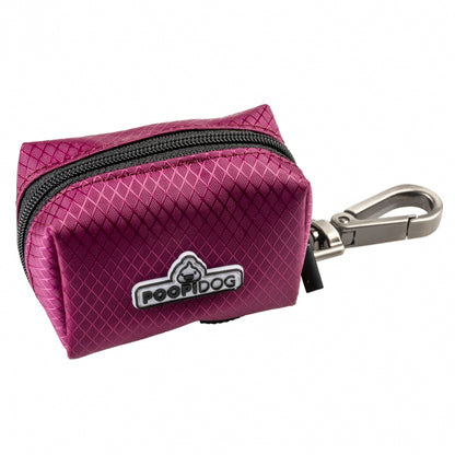 Poopidog Hundekotbeutelspender Nylon:violett (beerenfarbend)_weißer Hintergrund
