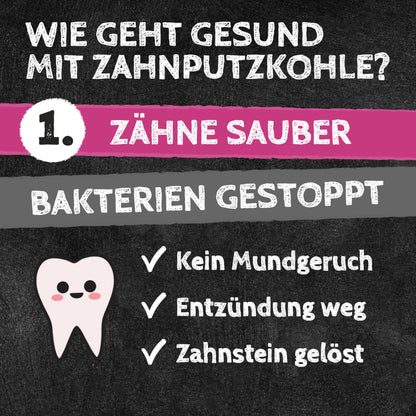 Zahnputzkohle für die Katze - Zahnpflege & Nierenentlastung von QChefs