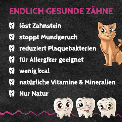 Zahnputzkohle für die Katze - Zahnpflege & Nierenentlastung von QChefs