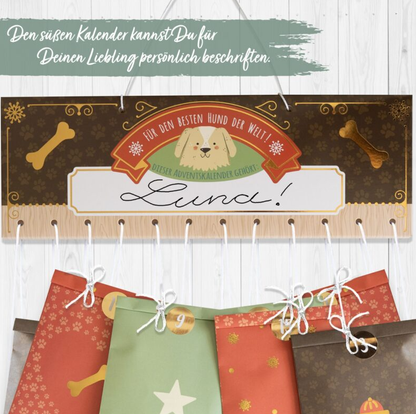 Hunde-Adventskalender für einen, zwei oder mehrere Hunde - für viele sensible Hunde geeignet