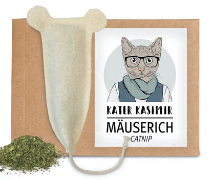 Cat cushion "Mouse with catnip"