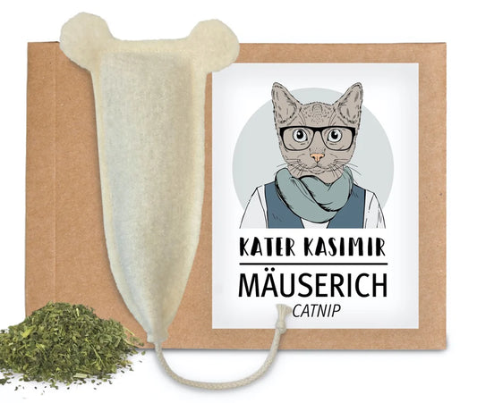 Cat cushion "Mouse with catnip"