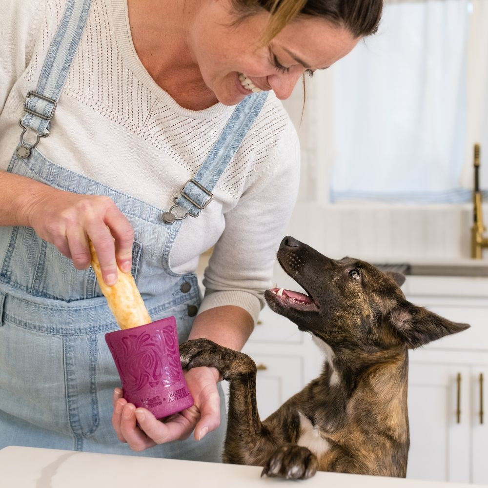 Befüllbares Beschäftigungsspielzeug für Hunde aus Recycling-Materialmischung – Ansicht 3; Kauartikel separat erhältlich