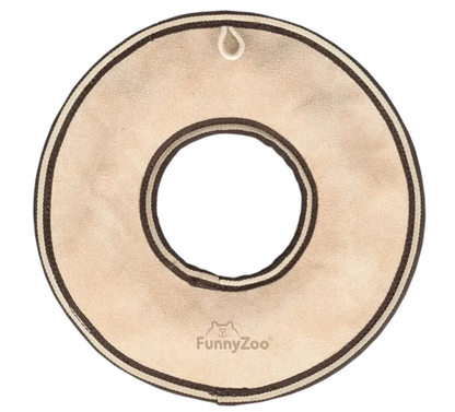 Frisbee - Natürliches Frisbee für Hunde aus Wildleder & Kokosfaser