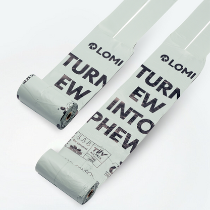Compostable dog waste bags with scent &amp; holder